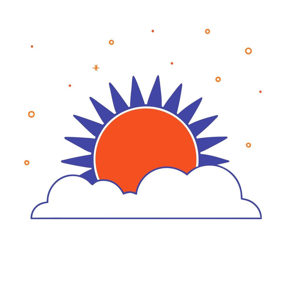 Sun Rays with Floating Dust Particles and Copy Space vector