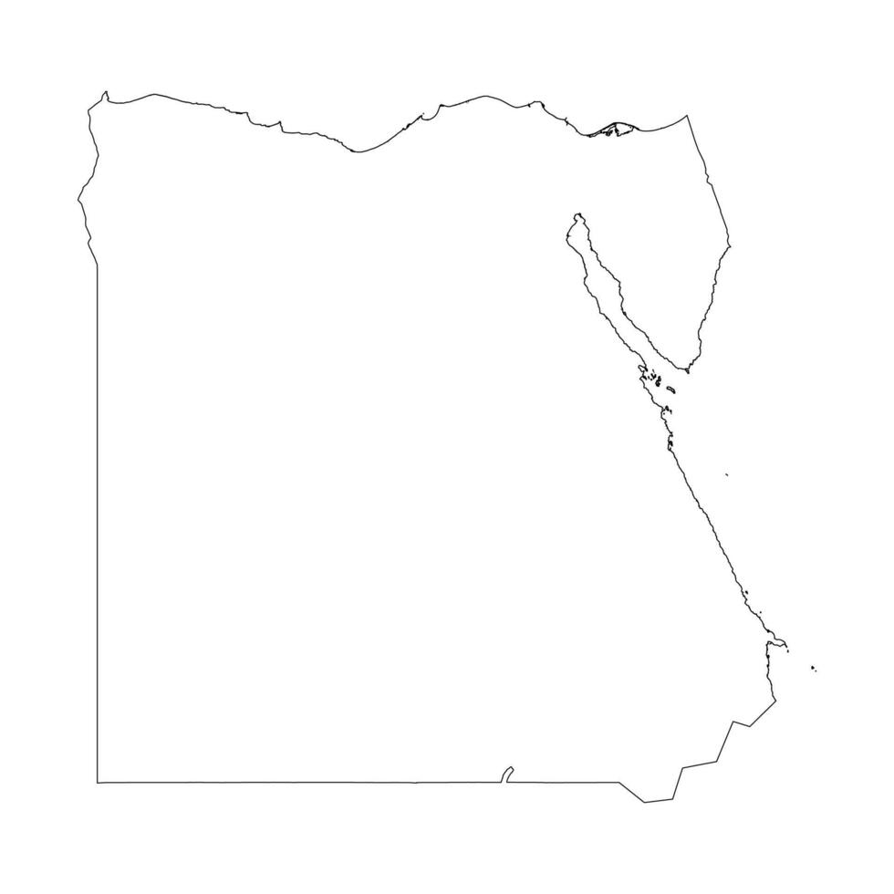 Egypt Blank Outline Map 53428337 Vector Art At Vecteezy Egypt Blank Outline Map Free Vector 