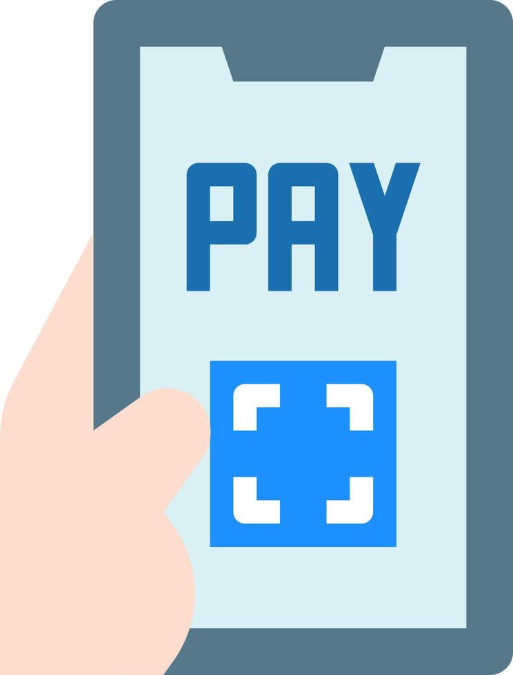 Pay with your phone vector
