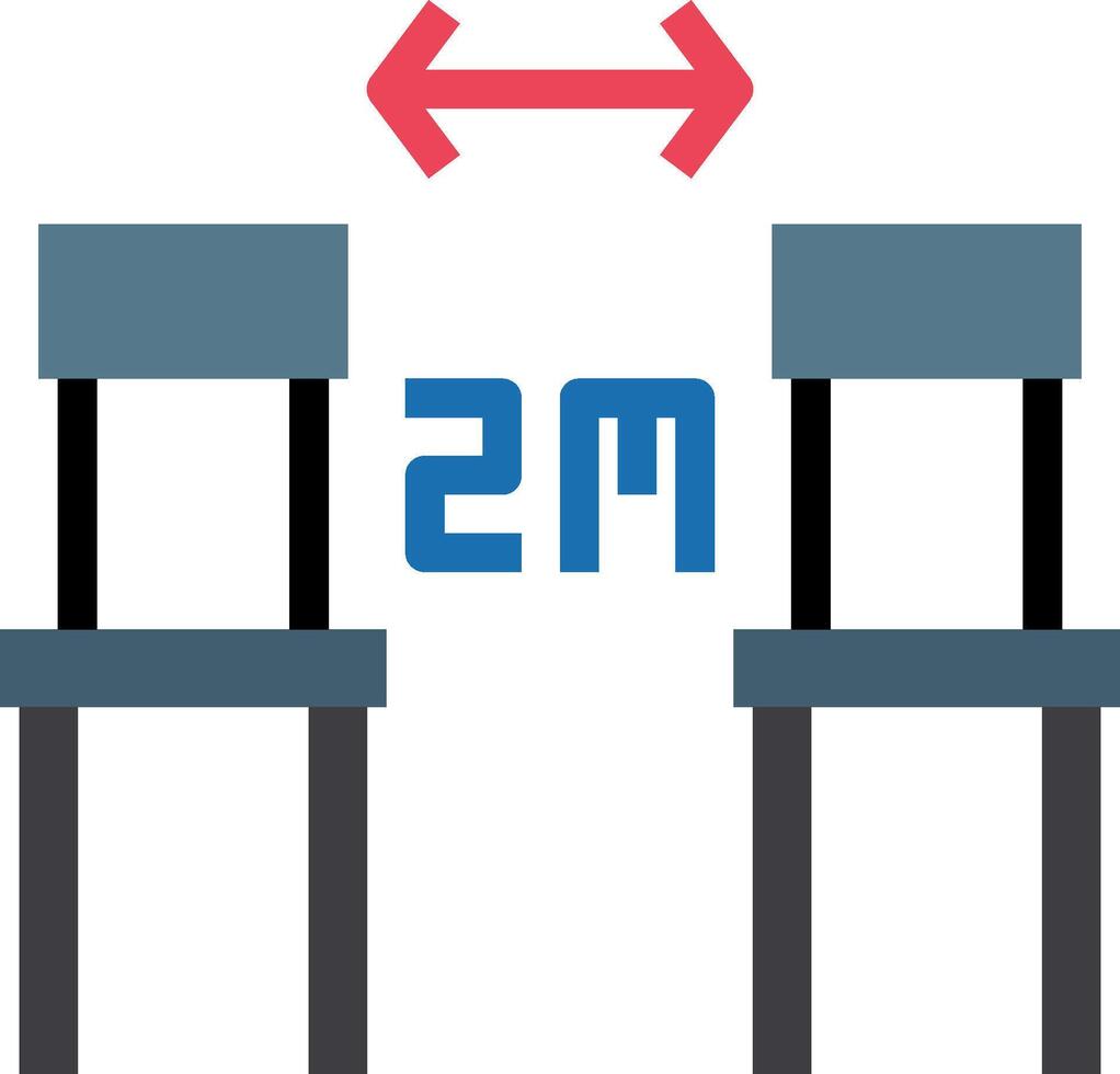 Two chairs with the word ms on them vector
