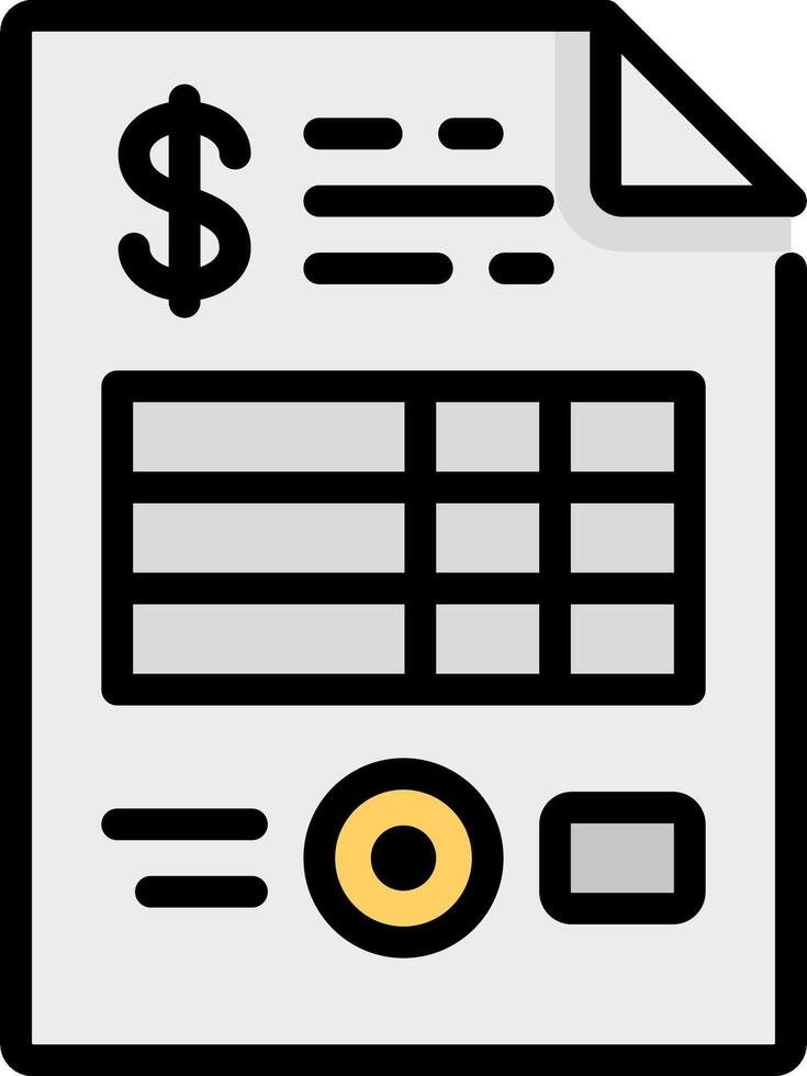 A receipt with a dollar sign on it vector