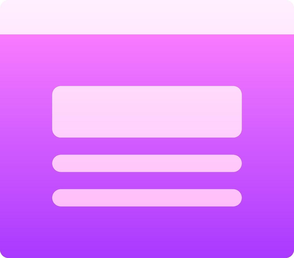 A purple square icon with a white background vector
