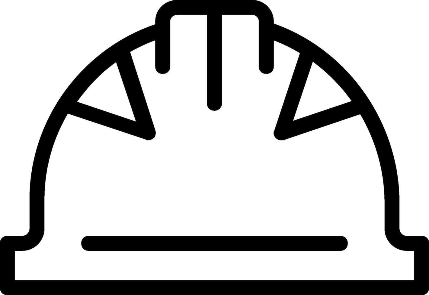 A construction helmet icon on a white background vector