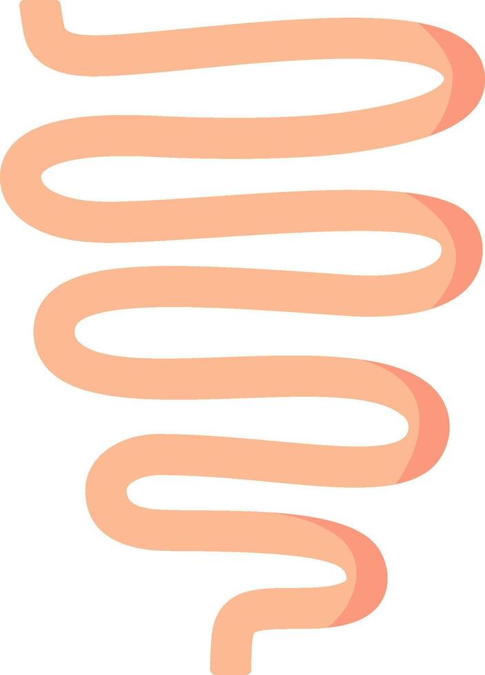 A spiral of orange and pink lines vector
