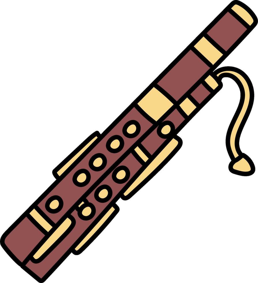 A clarinet icon vector