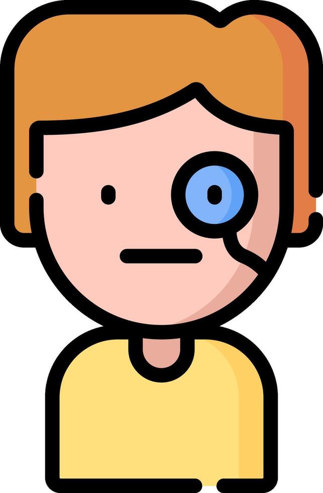 A cartoon man with a magnifying glass vector