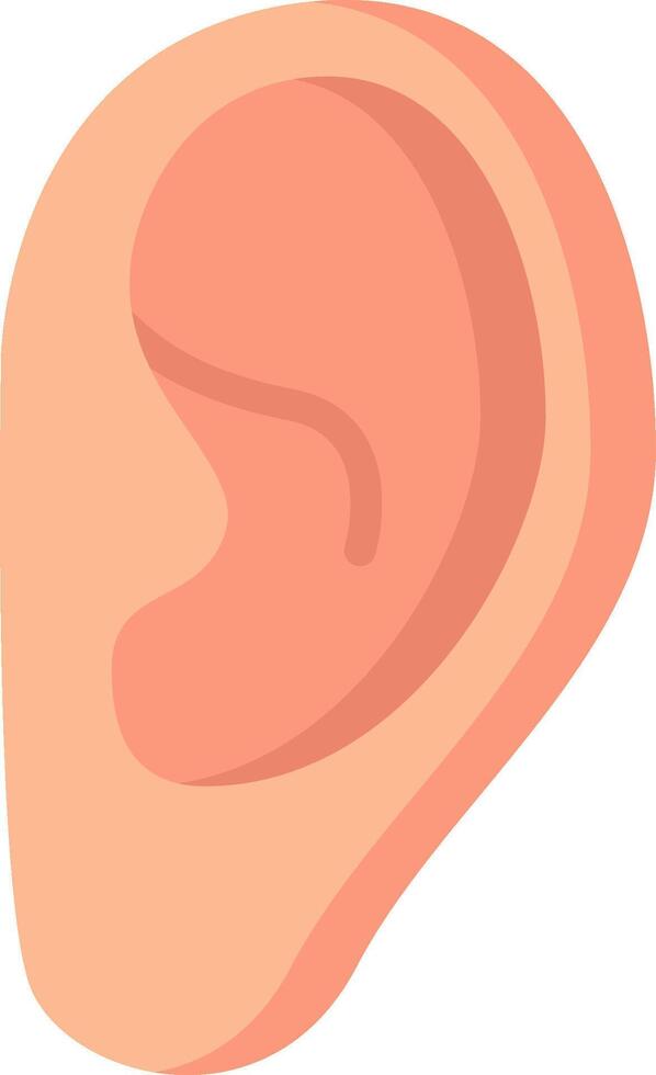 An ear icon on a white background vector