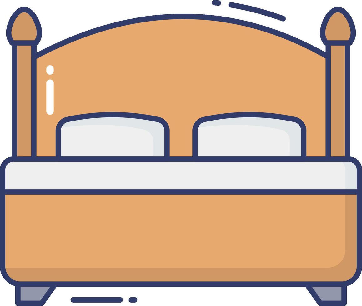 Bed icon illustration design vector