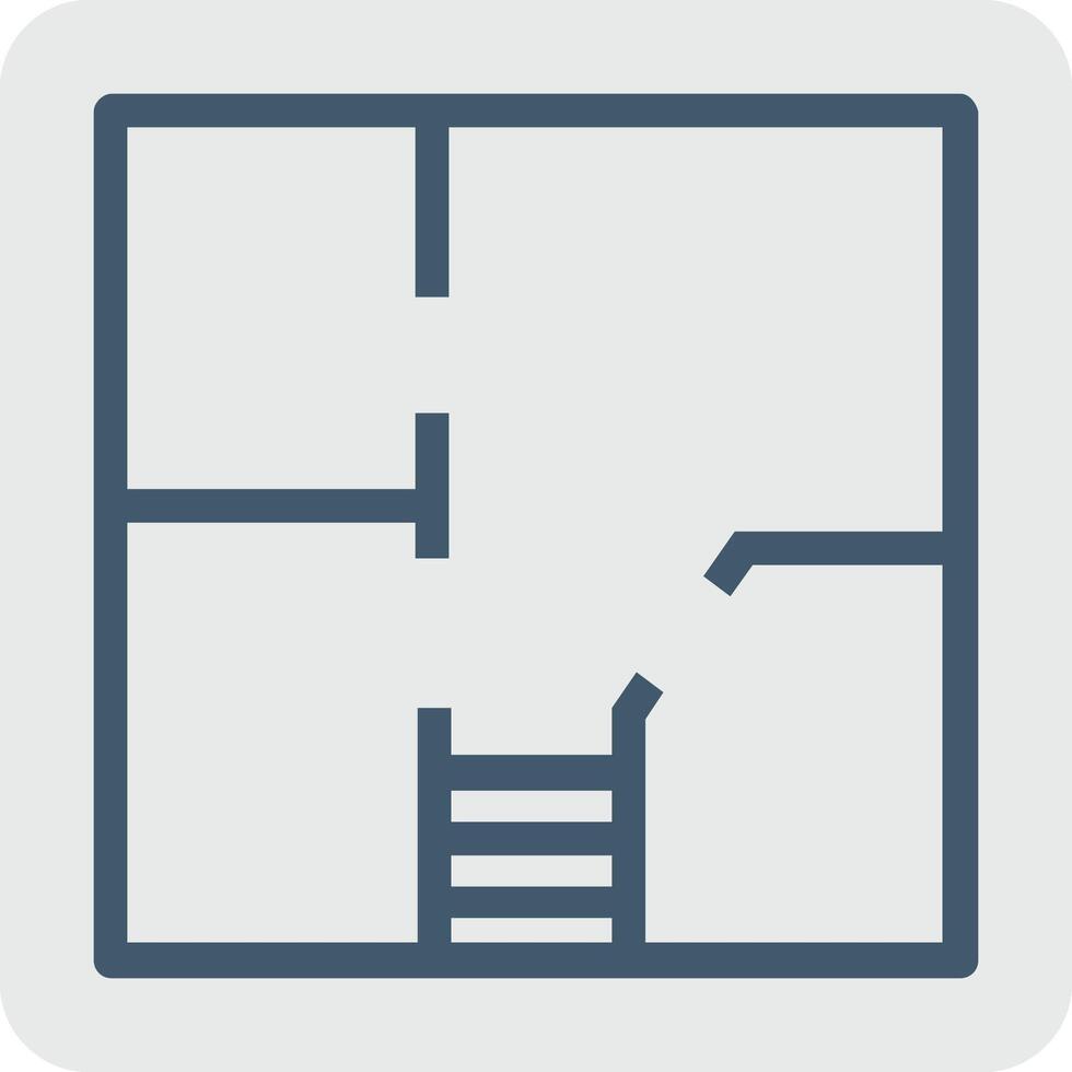 A stairway and a ladder icon vector