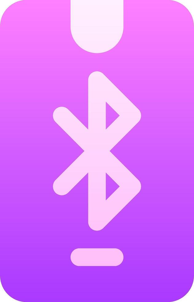 Bluetooth icon on a purple background vector