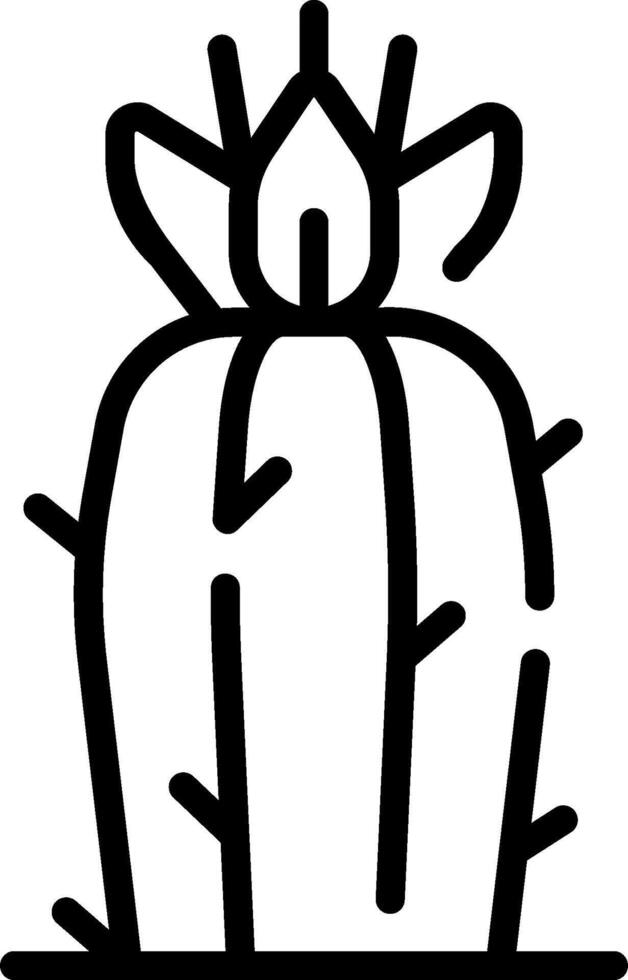 A cactus plant icon on a white background vector