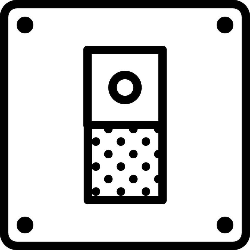 A black and white square with a polka dot pattern vector