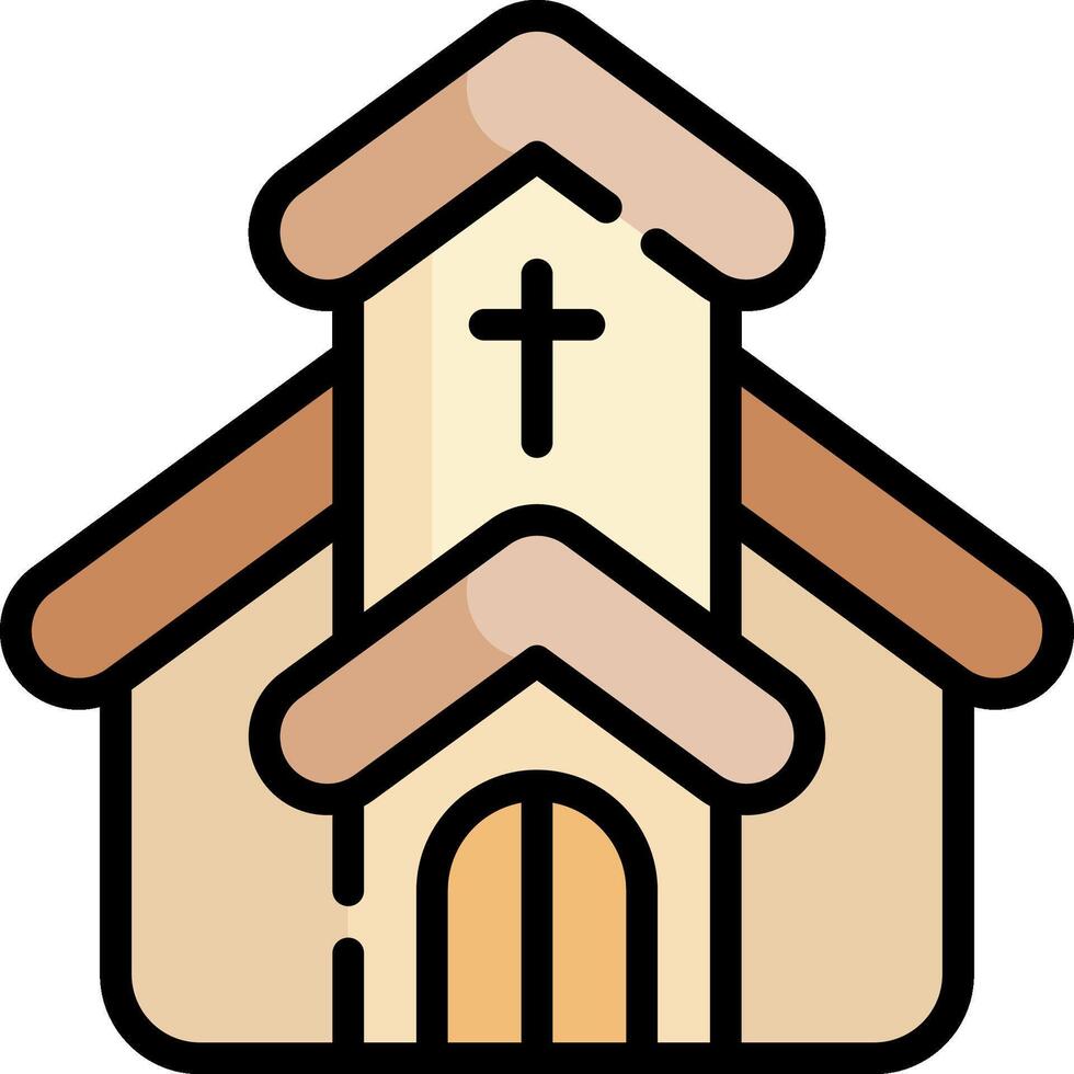 Church icon illustration vector