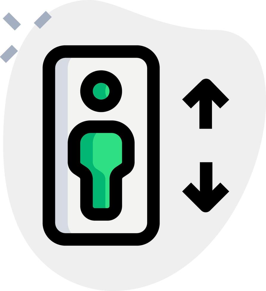 An icon of a person with a key in their hand vector