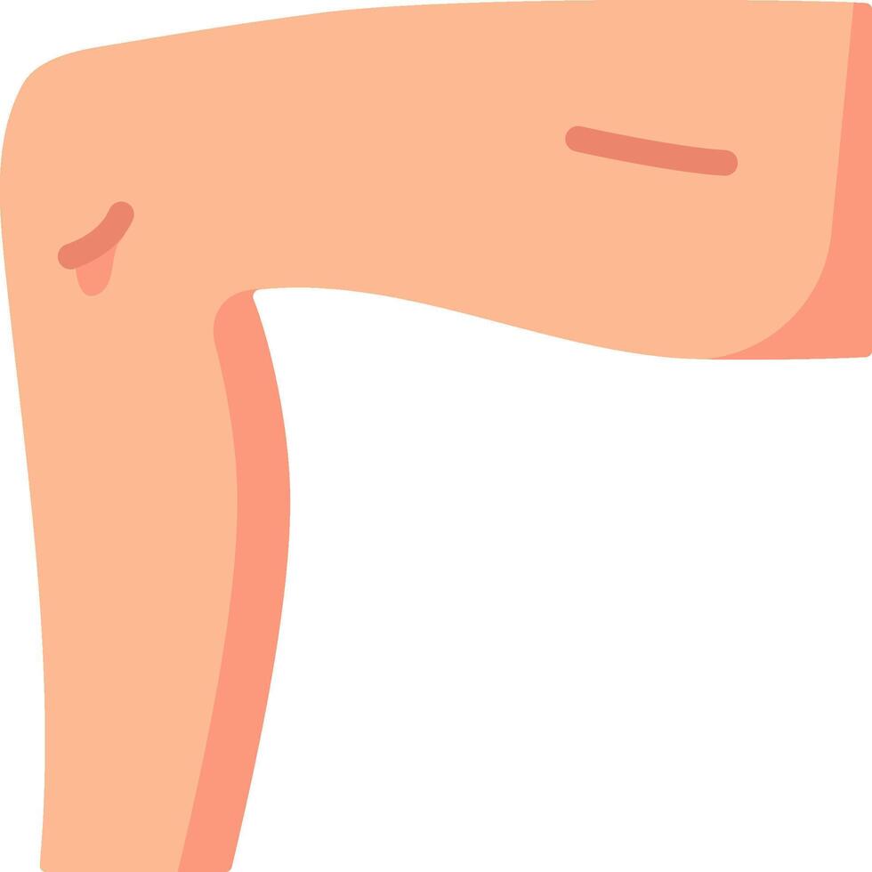 A cartoon arm with a broken bone vector