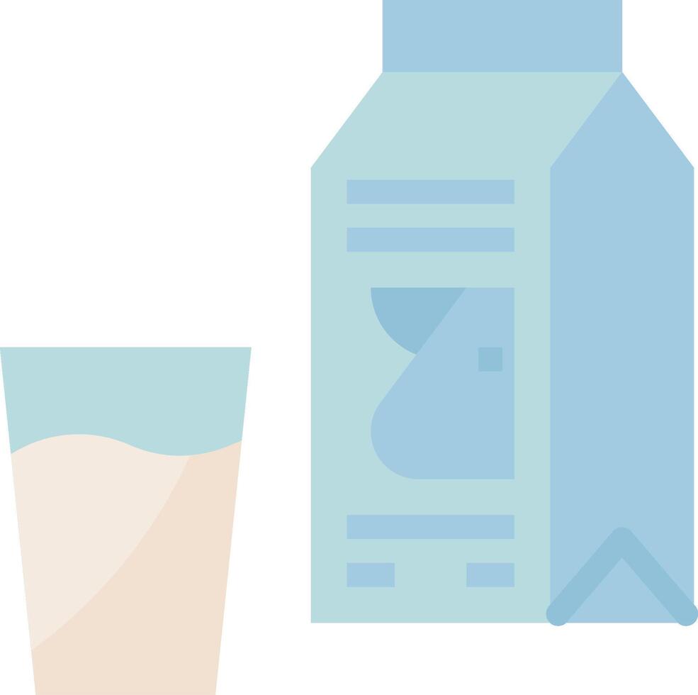 A milk carton and glass of milk vector