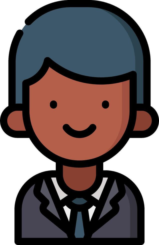 A cartoon man in a suit and tie vector