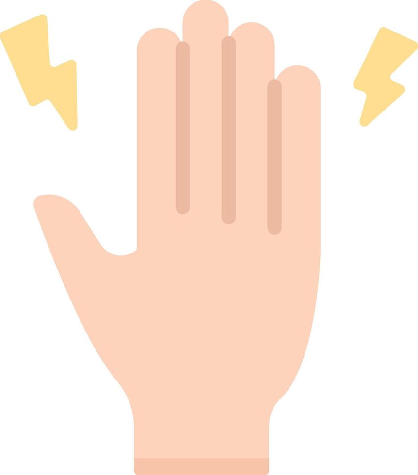A hand with lightning coming out of it vector