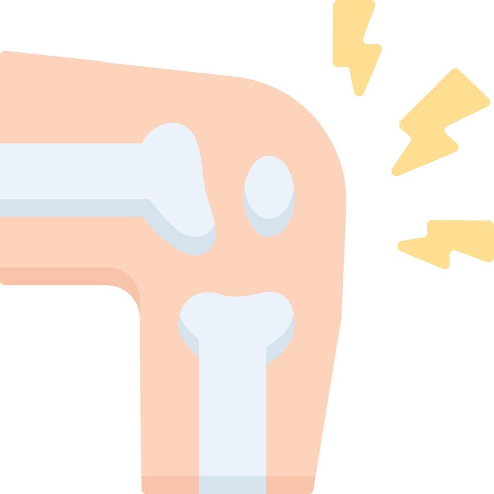 A knee joint with a bone in it vector