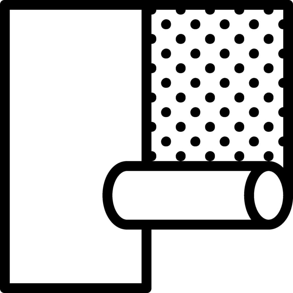 A black and white polka dot pattern on a white background vector