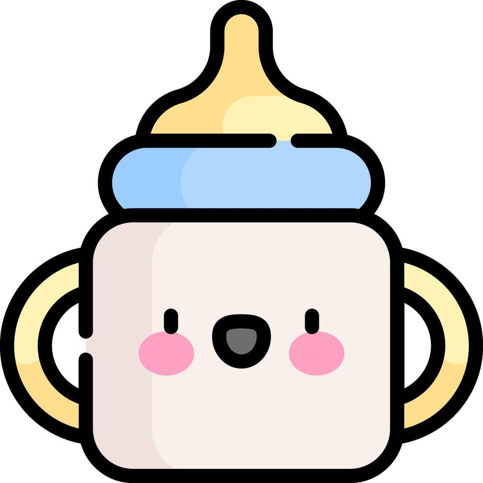 Baby bottle icon illustration vector