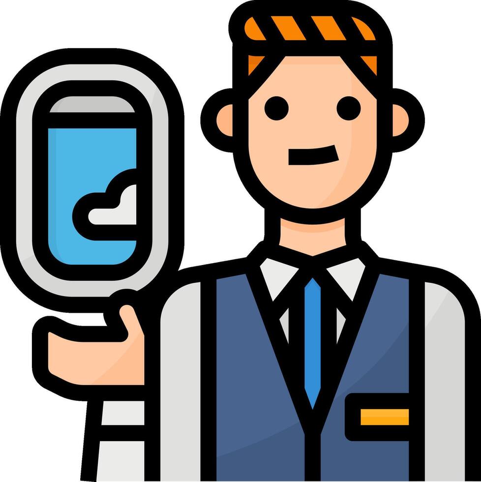 A man holding a mirror and a phone vector