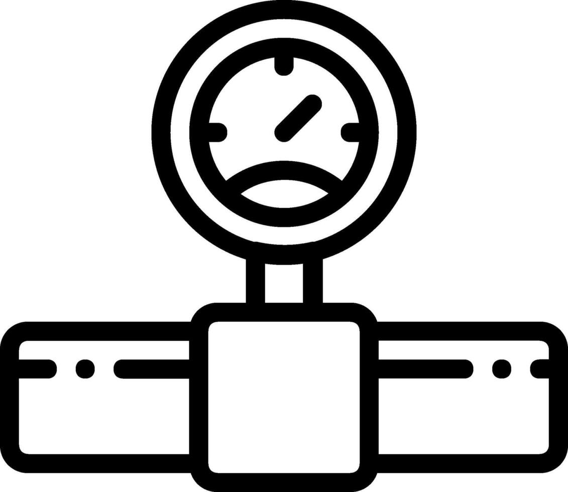 A black and white illustration of a valve vector