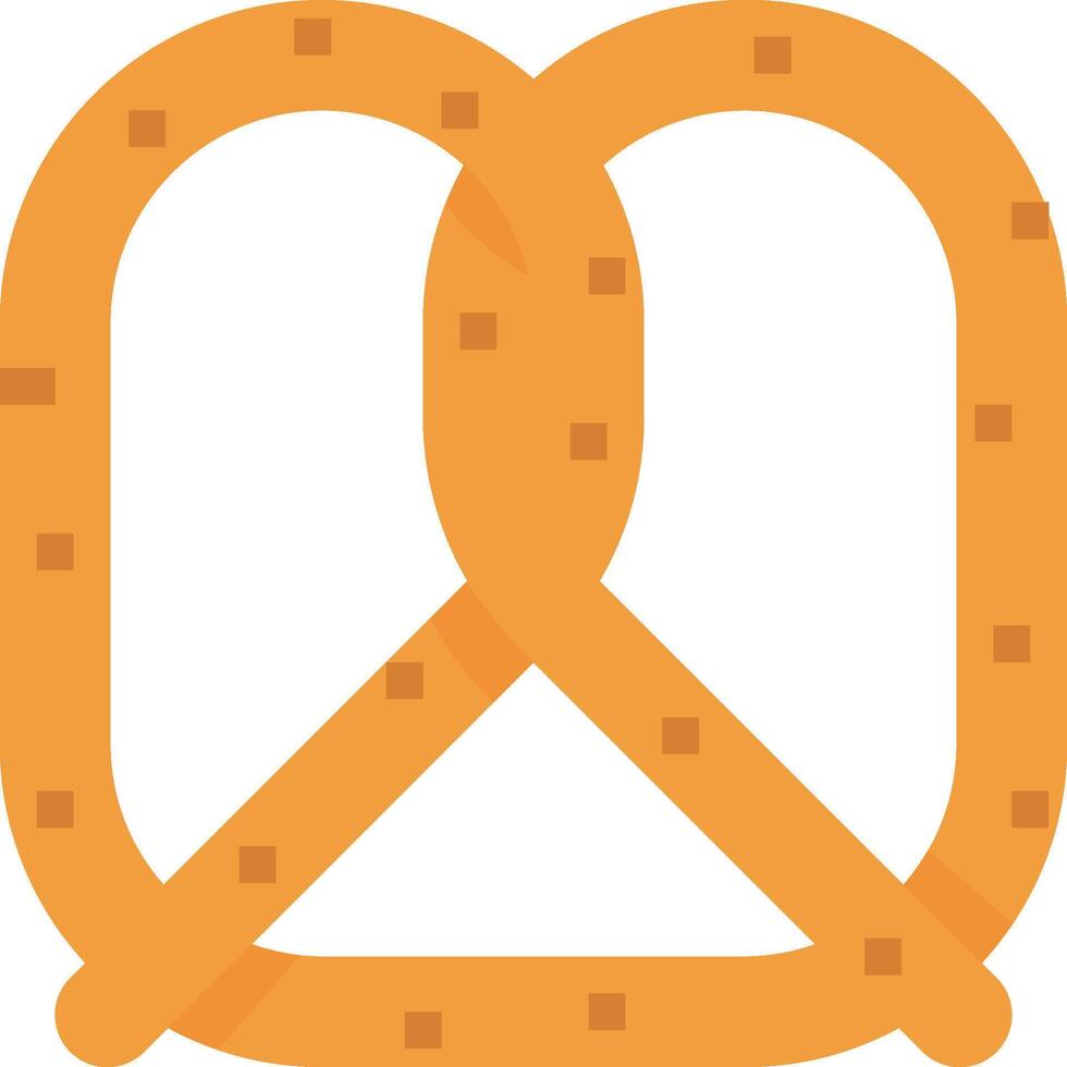A pretzel icon on a white background vector