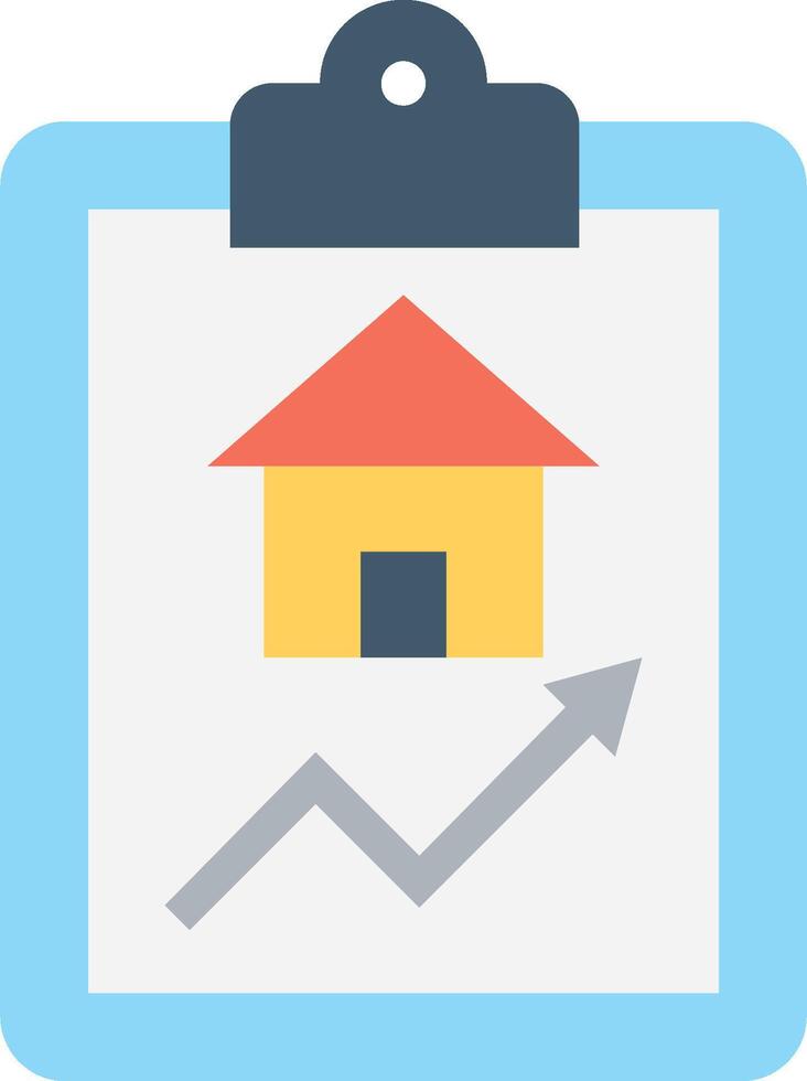 Home value index icon vector