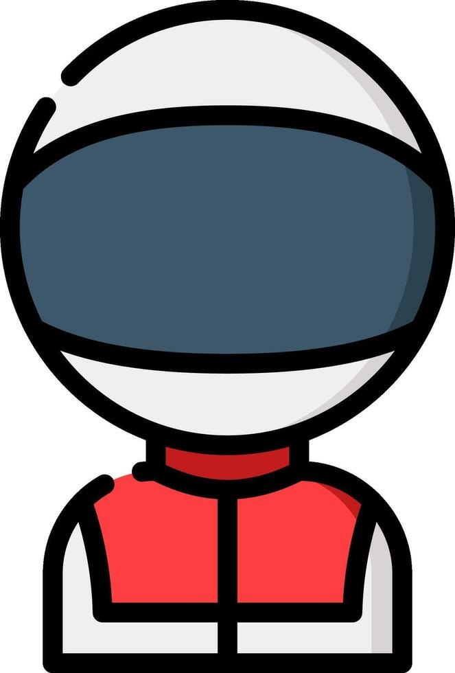 A cartoon astronaut with a helmet on vector
