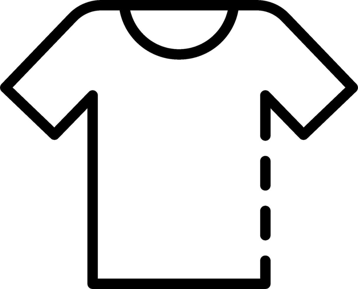 A t - shirt is shown on a white background vector