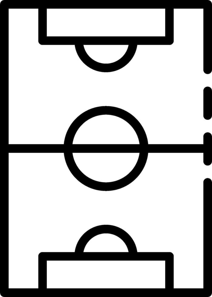 A soccer field with two lines on it vector