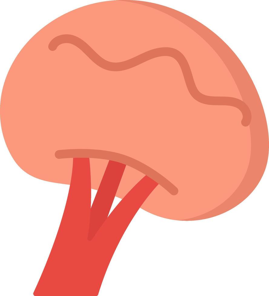 Brain flat icon illustration vector