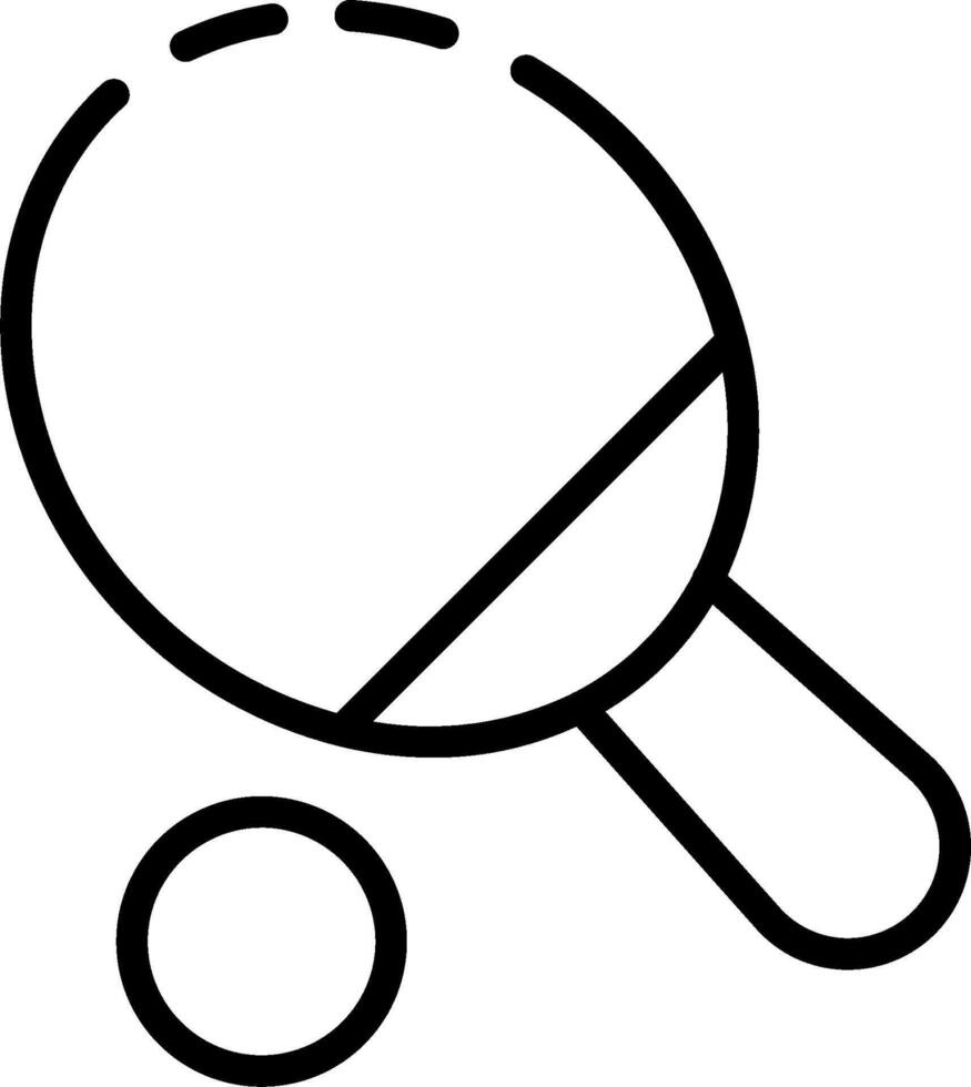 Table tennis icon vector