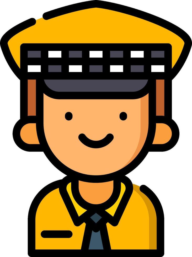 A cartoon police officer with a smile vector