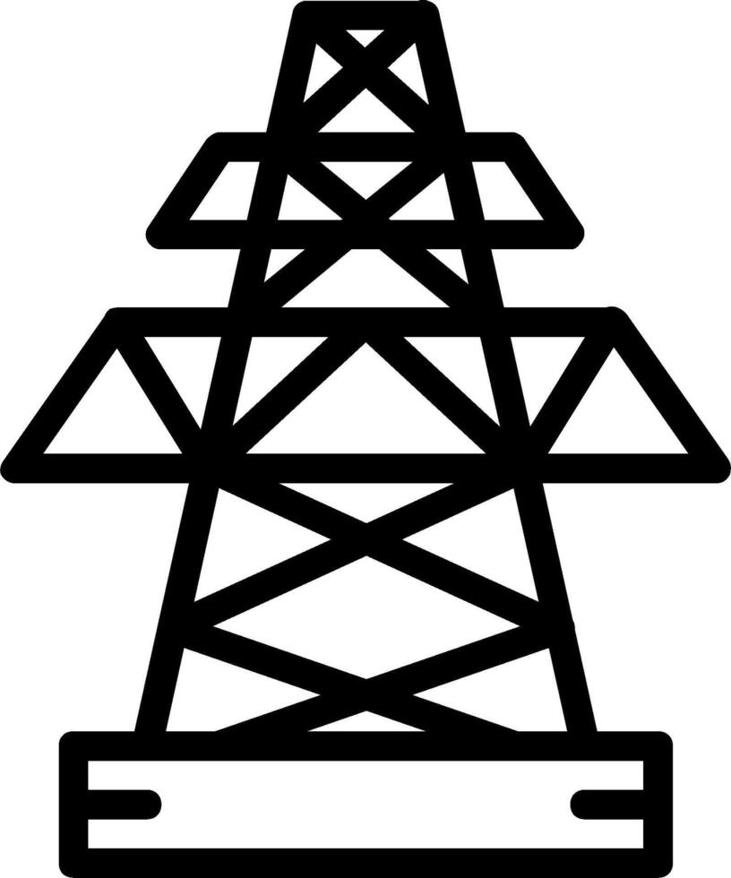 An electricity tower icon vector