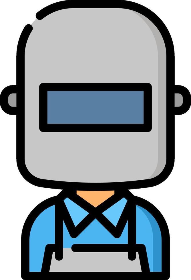 Welder avatar icon vector