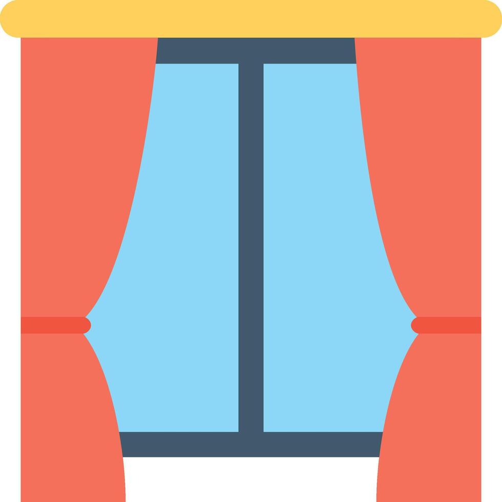 Window curtain icon price 0.00 vector