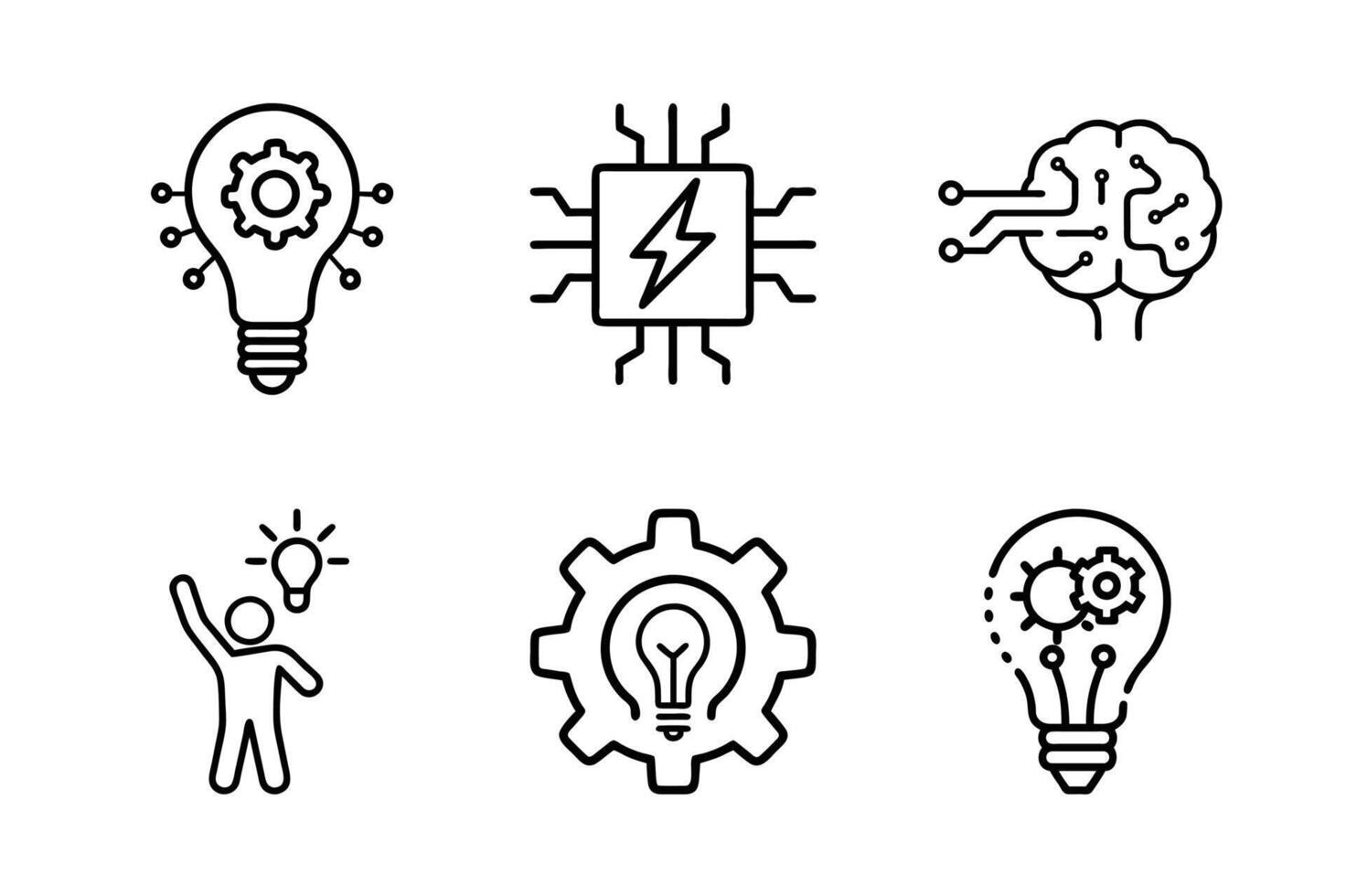 Futuristic Lightbulb Design Glowing Filament Inside for Innovation vector