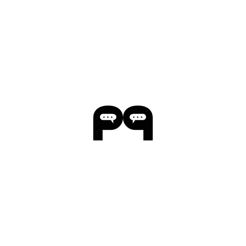 PP Chatting Letter logo vector
