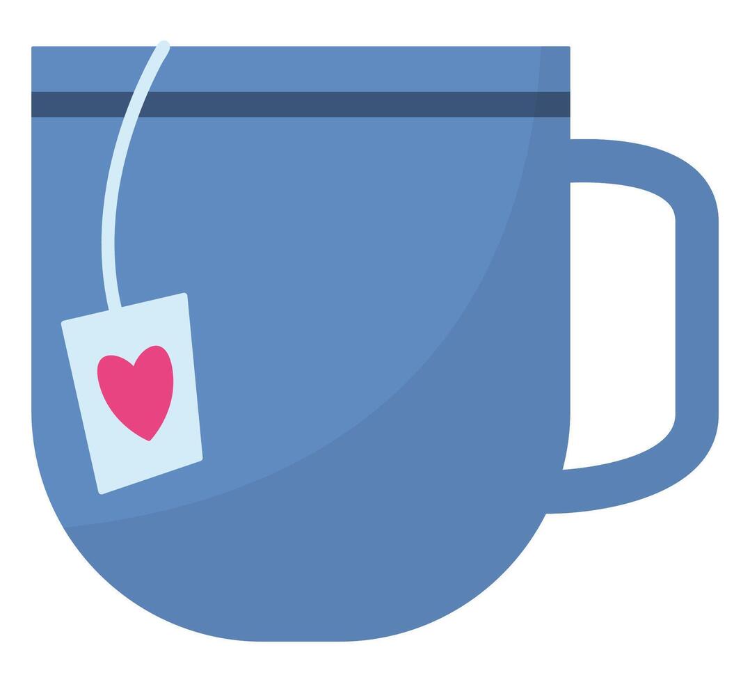 Mug flat icon isolated on white background. vector