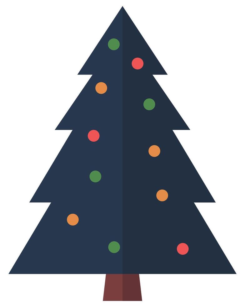 Navy Christmas tree icon isolated on white background. vector