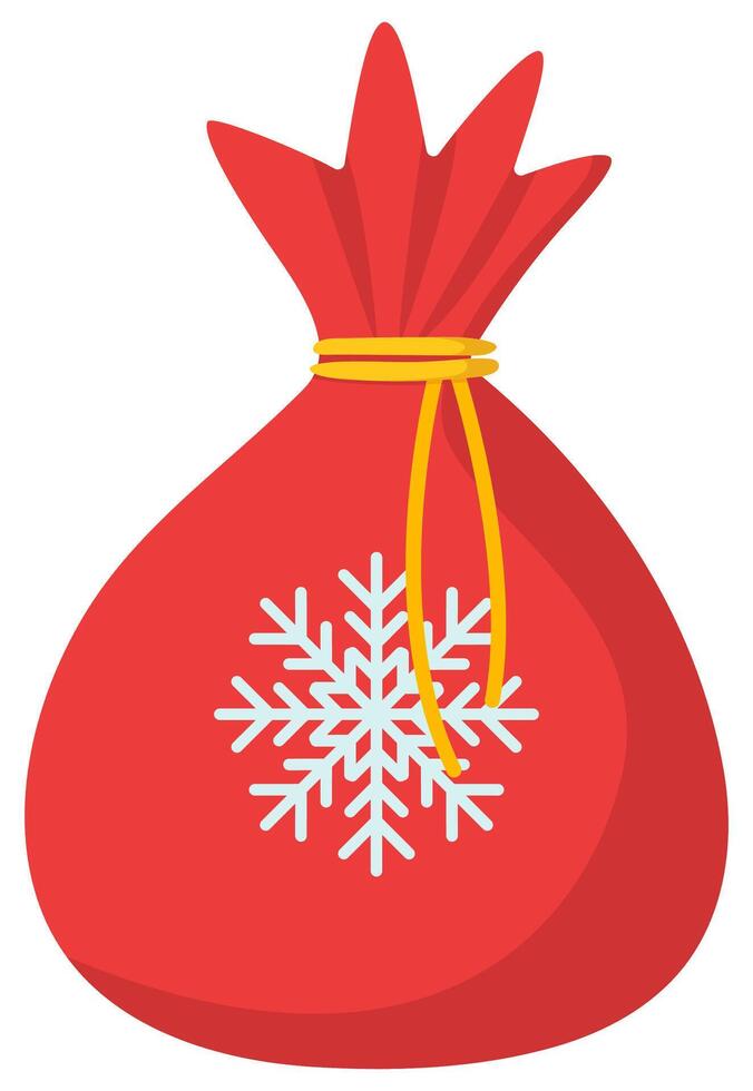 Red money bag flat icon isolated on white background. vector