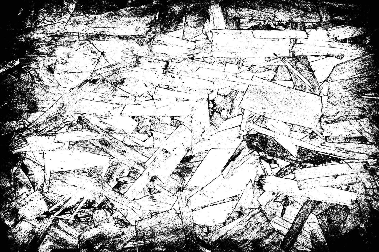 High-Contrast Abstract Wooden Texture Background-Black and White Grunge Design for Creative Projects vector