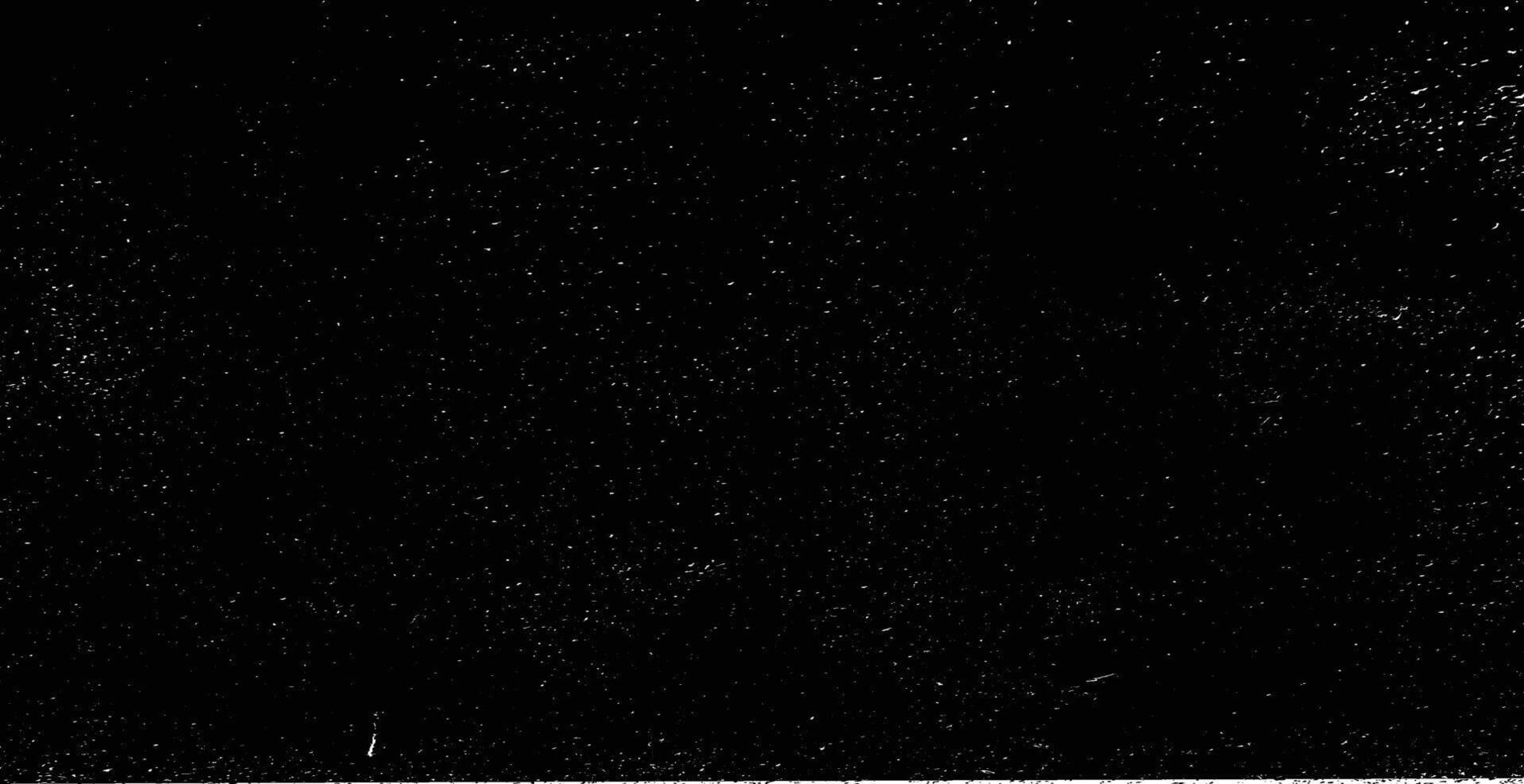 Starry Grunge Texture - Abstract Noise Effect with Black Background vector