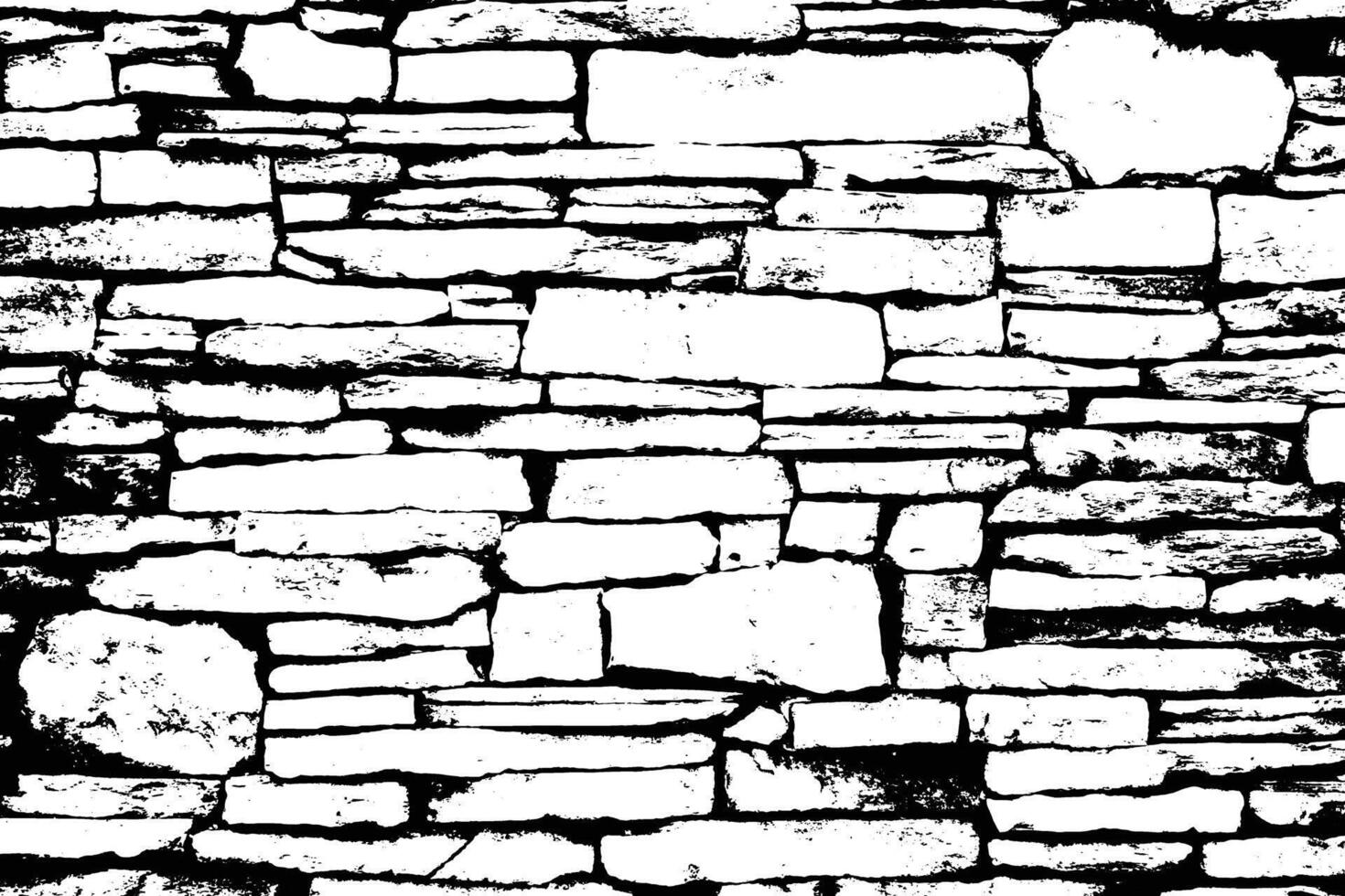 Distressed overlay brick wall old texture grunge abstract background vector