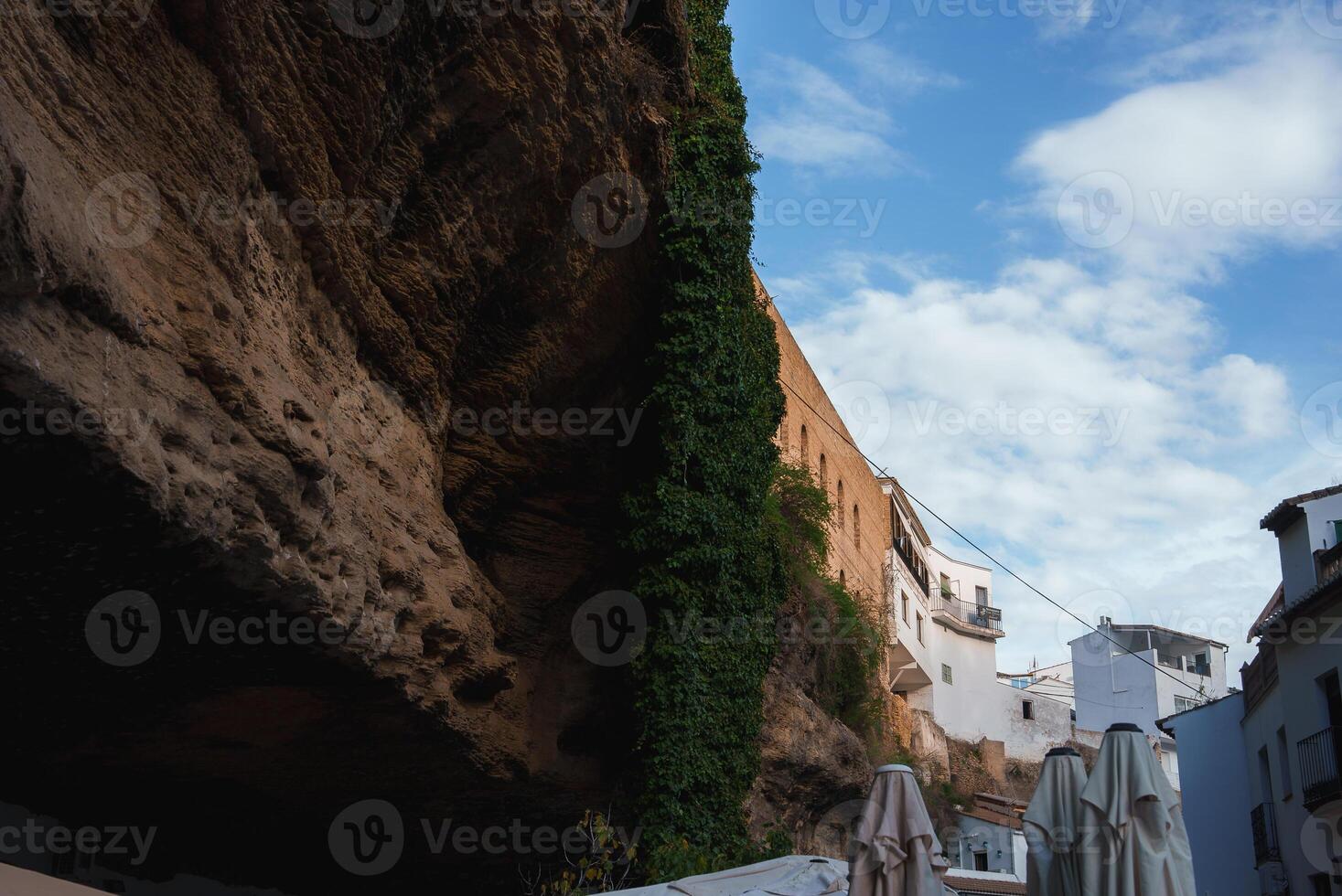 Setenil De Las Bodegas Rock Overhangs and Whitewashed Buildings photo