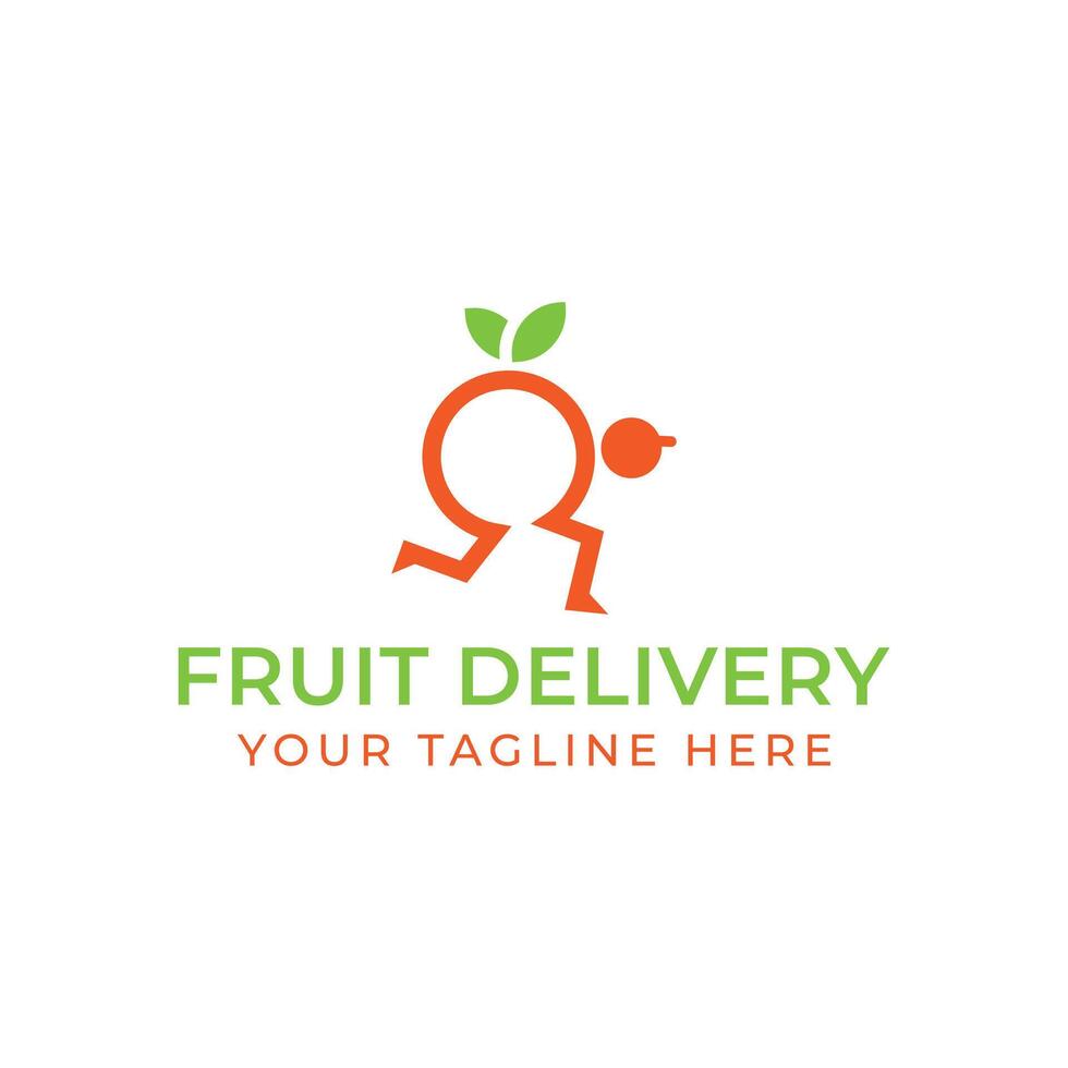 fruit delivery Logo vector