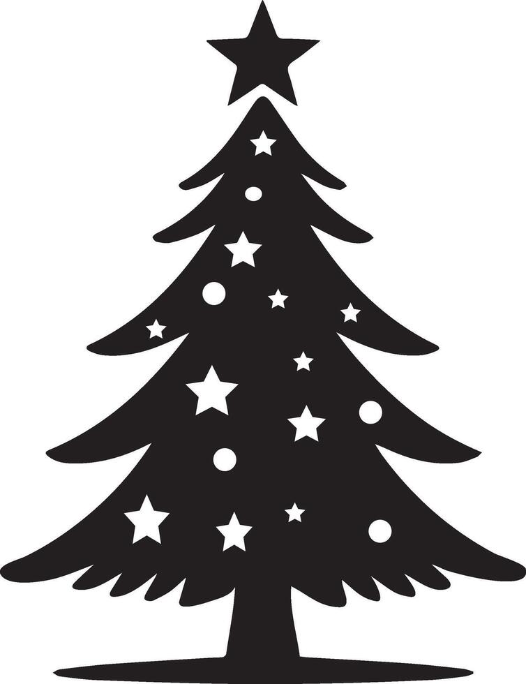 christmas trees. Winter collection. Isolated objects on white background vector