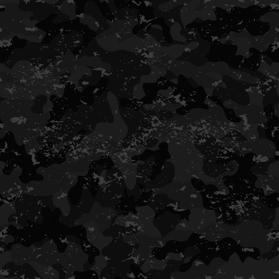 Dark seamless camouflage pattern grunge vector